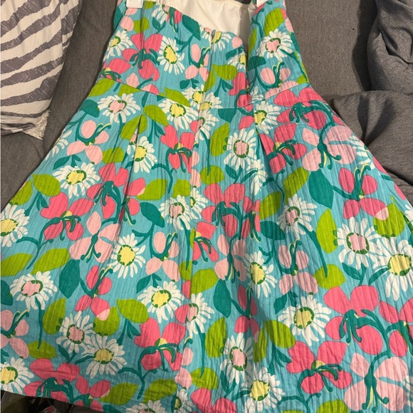 Lilly Pulitzer strapless summer mini dress w/pockets size 6 like new beautiful - Picture 10 of 11